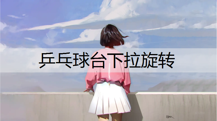 乒乓球台下拉旋转