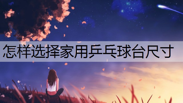 怎样选择家用乒乓球台尺寸
