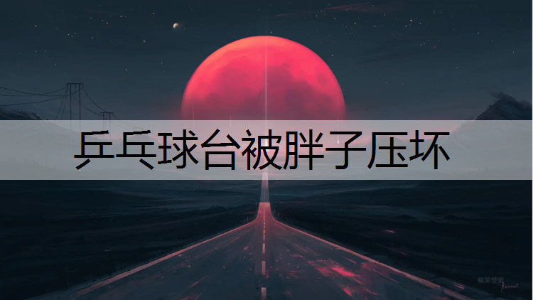 乒乓球台被胖子压坏